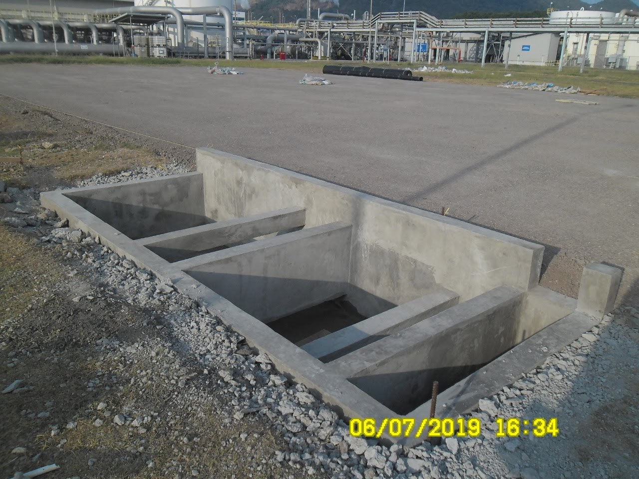 2. provide concrete pond